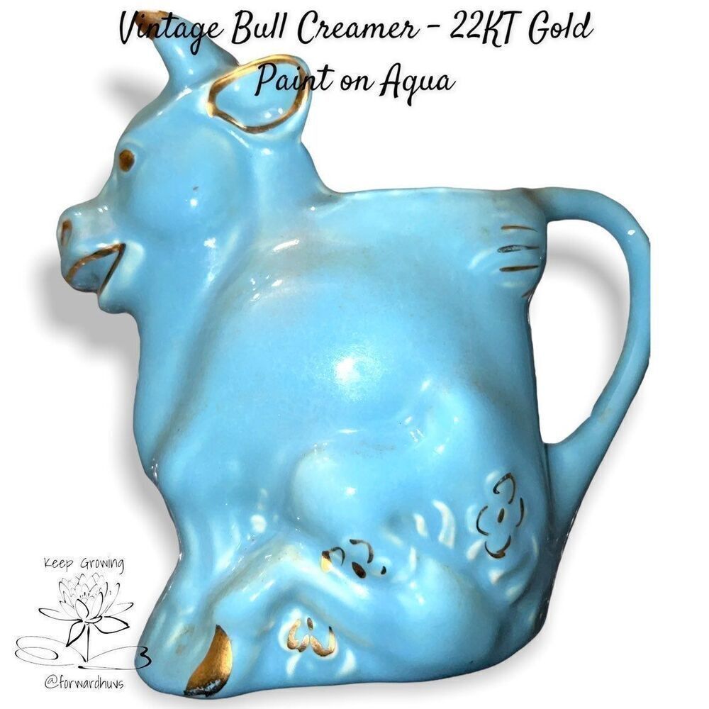 Vintage Pearl China Co. 22 Karat Gold Pitcher & Creamer - Hand-Decorated Eleganc